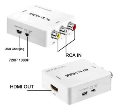 конвертер av to hdmi (білий) 