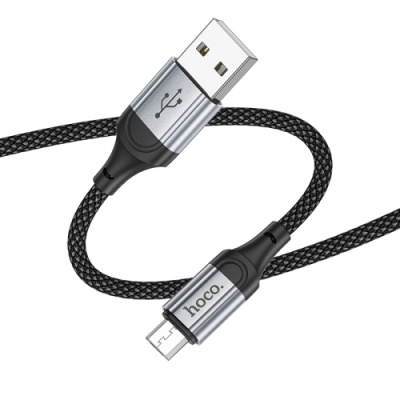 кабель hoco x102 usb - microusb 2.4a/1m (чорний) 