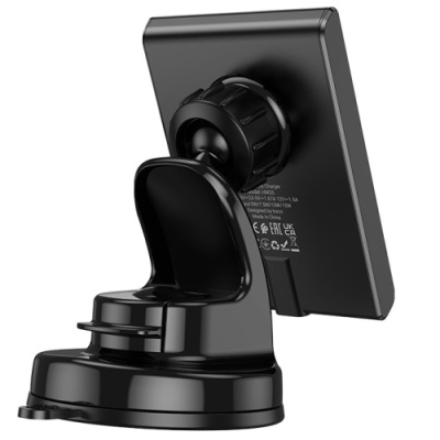 Автотримач Hoco HW20 з безпровідним зарядним пристроєм (Чорний)