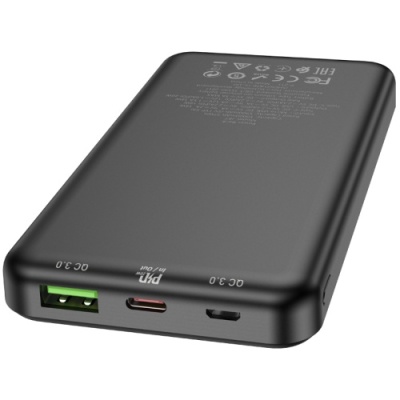 додаткова батарея power bank hoco j87 pd20w+qc3.0 10000 mah (чорний) 
