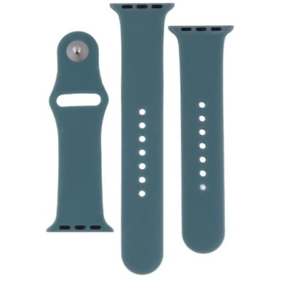 ремінець для apple watch band silicone two-piece 38/40/41 mm (55, pine green) 