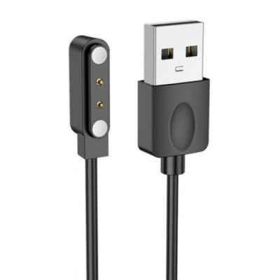 зарядний пристрій для смарт-годинника hoco y13 магнітний (чорний) 4mm*12.5mm 