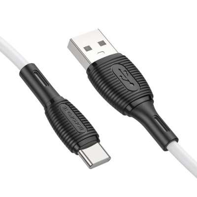 кабель borofone bx86 usb - type-c 3a/1m (білий) 
