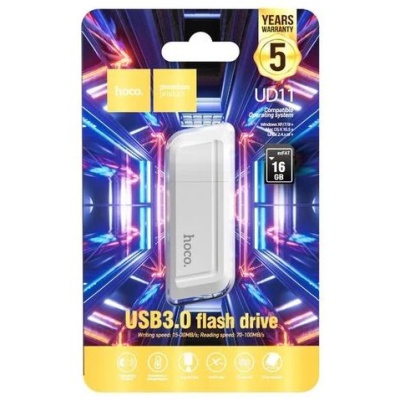 usb флеш-накопичувач hoco ud11 usb3.0 16gb (білий) 