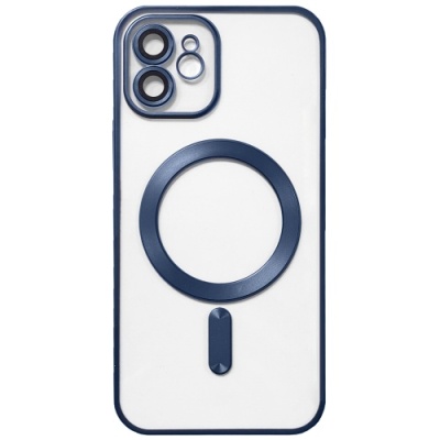 Купить чохол tpu metallic full camera with magsafe для apple iphone 11 (matte dark blue) онлайн