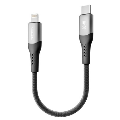 кабель ridea rc-us42 ultrastrong type-c - lightning 30w 0.25m (чорний) 