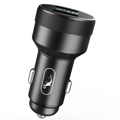 Автомобільний Зарядний Пристрій SkyDolphin SZ05 2USB/18W/QC3.0 (Чорний)