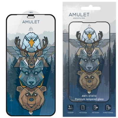 захисне скло amulet full glue hd antistatic для apple iphone xs max/11 pro max (чорний) 
