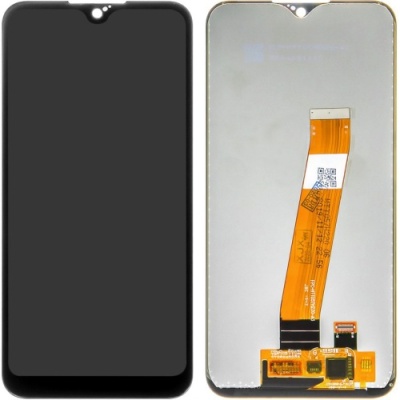 дисплей для samsung a015 galaxy a01 з чорним тачскріном original prc (вузький коннектор)