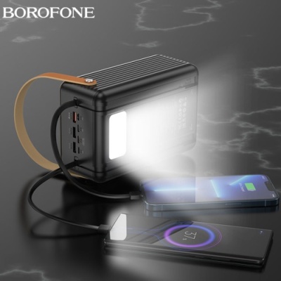 додаткова батарея power bank borofone bj32 terra pd20w+qc3.0 22.5w 80000 mah (чорний) 