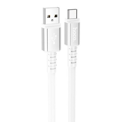 кабель hoco x85 strength usb - type-c 3a/1m (білий) 
