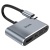 usb hub hoco hb30 type-c eco type-c multi-function converter(hdtv+vga+usb3.0+pd) metal grey 