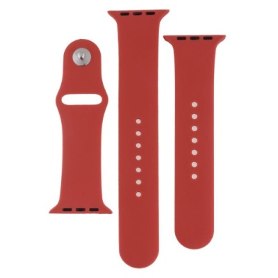 ремінець для apple watch band silicone two-piece 42/44/45/49 mm (25, camelia) 