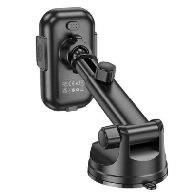 Автотримач Hoco HW5 з безпровідним зарядним пристроєм (Чорний)