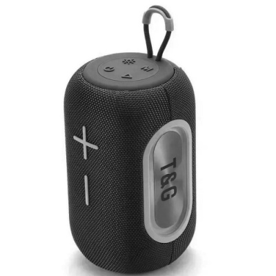 портативна колонка t&g tg-665 з rgb підсвіткою (чорний) 