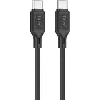 кабель hoco x90 cool silicone (pd) type-c - type-c 60w 3a/1m (чорний) 