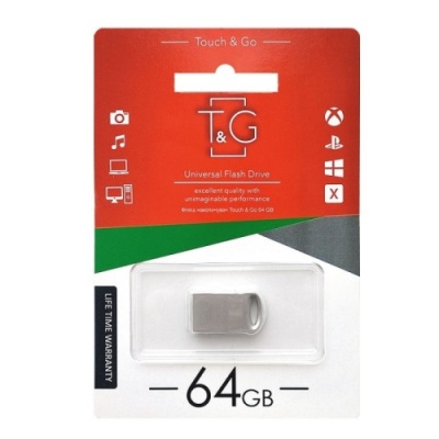 usb флеш-накопичувач tg 64gb metal 105 (сталевий) 