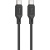 кабель hoco x90 cool silicone (pd) type-c - type-c 60w 3a/1m (чорний) 