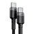 кабель baseus cafule type-c - type-c 100w 5a/2m (catklf-alg1) (black/gray) 