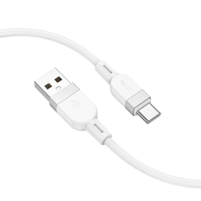 кабель hoco x109 silicone usb - type-c 3.0a/1m (білий) 