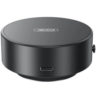 Автотримач XO C155 Magnetic/Vacuum Electric (Чорний)