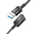 подовжувач usb hoco u107 usb male to usb female usb3.0 (чорний) 