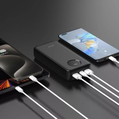 додаткова батарея power bank proove illuminator se pd20w+qc3.0 22.5w 20000mah (black) 