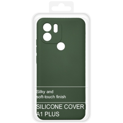 Купить силіконовий чохол soft silicone case для xiaomi redmi a1 plus/a2 plus (темно-зелений) онлайн