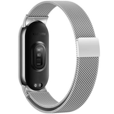 ремінець для xiaomi mi band 8/9/10 (milanese loop vs magnet) (сталевий) 