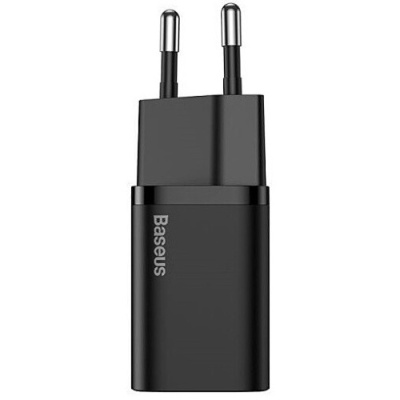мережевий зарядний пристрій baseus super si (tzccsup-b01) 1type-c/20w/pd + (type-c - lightning) 1m (чорний) 