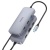 usb hub hoco hb33 type-c easy type-c 10-in-1 multi-function converter 0,18m. metal gray 