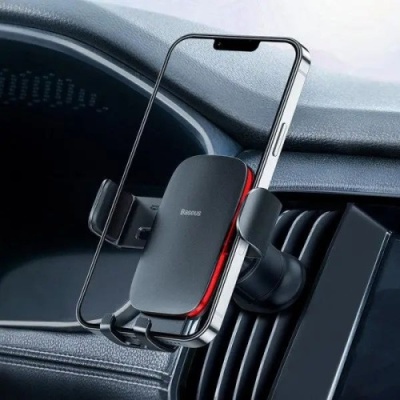 Автотримач Baseus Metal Age II Gravity Car Mount Air Outlet Version (SUJS000001) Black