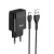 Мережевий Зарядний Пристрій Hoco C72Q 1USB/18W/QC3.0 + (USB - Type-C) (Чорний) мережевий зарядний пристрій hoco c72q 1usb/18w/qc3.0 + (usb - type-c) (чорний)