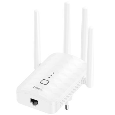 wifi репітер (точка доступу) hoco hi35 (білий) 