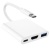 перехідник borofone dh4 type-c converter(type-c to usb3.0+hdmi+pd) (бiлий) 
