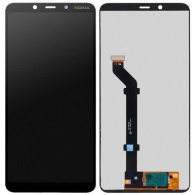 дисплей для nokia 3.1 plus ta-1104, ta-1113, ta-1117, ta-1118, ta-1124, ta-1125, з тачскріном, original prc, black
