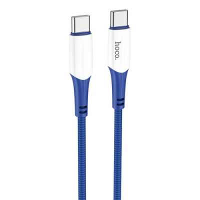 кабель hoco x70 ferry (pd) type-c - type-c 60w 3a/1m (синій) 