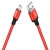 кабель hoco x14 times speed usb - microusb 2.4a/1m (червоно-чорний) 