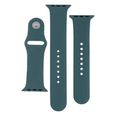 ремінець для apple watch band silicone two-piece 42/44/45/49 mm (62, granny grey) 