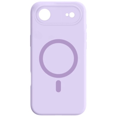 Купить чохол silicone case full camera with magsafe для apple iphone 17 air (light purple) онлайн