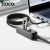 USB HUB Hoco HB1D 4in1 (USB to USB2.0*3+RJ45) (сірий) usb hub hoco hb1d 4in1 (usb to usb2.0*3+rj45) (сірий)