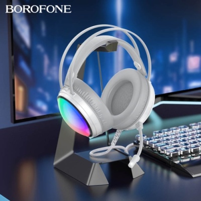 навушники для комп'ютера borofone bo108 flame (білий) 