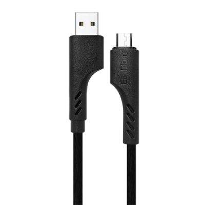 кабель earldom ec-174m soft silicone usb - microusb 3a/1m (чорний) 