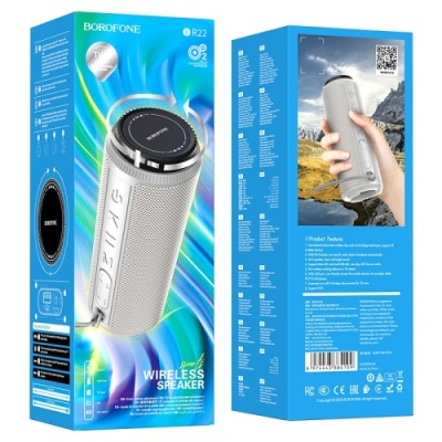 портативна колонка borofone br22 (сірий) 