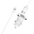 Автомобільний Зарядний Пристрій Borofone BZ12 2USB/2.4A + (USB - Lightning) (Білий)