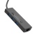 usb hub hoco hb42 easy safety 4-in-1 gigabit ethernet adapter(usb to usb3.0*3+rj45) black 