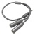 кабель aux splitter 3.5мм m /f 2х3.5мм 0.25m (сiрий) 