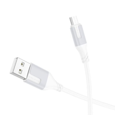 кабель borofone bx101 creator usb - microusb 2.4a/1m (бiлий) 