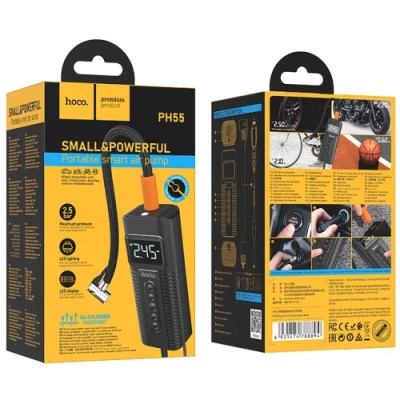 Автомобільний компресор Hoco PH55 (Чорний)