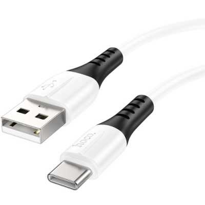 кабель hoco x82 silicone usb - type-c 3a/1m (білий) 